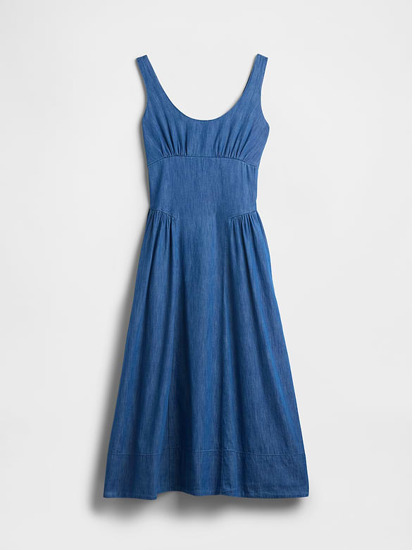 Shirred Maxi Dress