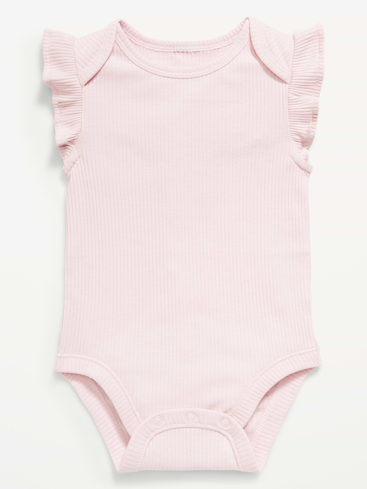 Image number 2 showing, Ruffle-Sleeve Ribbed Bodysuit for Baby