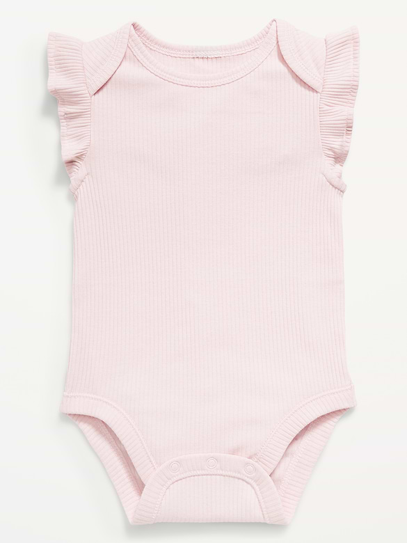 Cache-couche avec manches à volants pour bébé