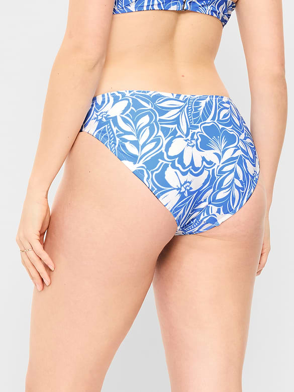 Mid-Rise Bikini Swim Bottoms