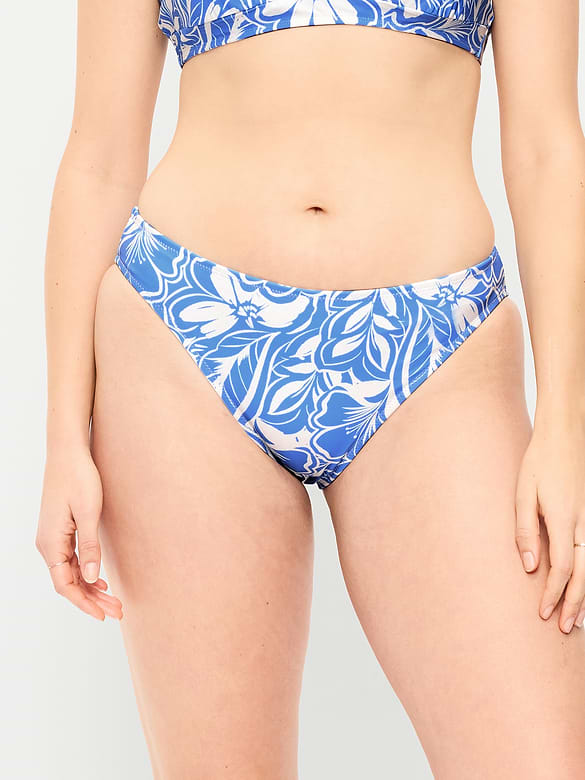 Mid-Rise Bikini Swim Bottoms