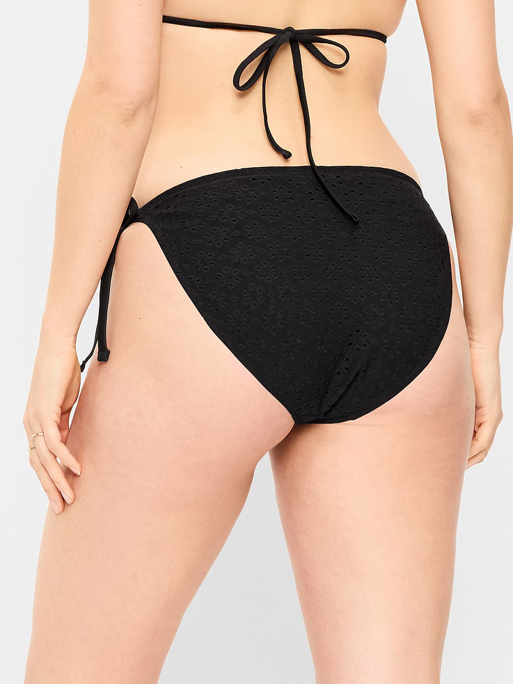 Image number 6 showing, Eyelet String Bikini Swim Bottoms
