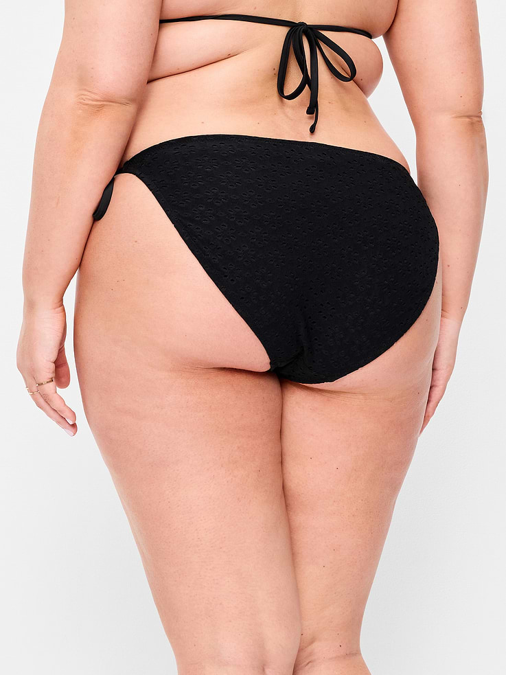 Image number 8 showing, Eyelet String Bikini Swim Bottoms