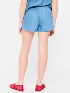 Image number 2 showing, Drawstring Jean Shorts for Girls