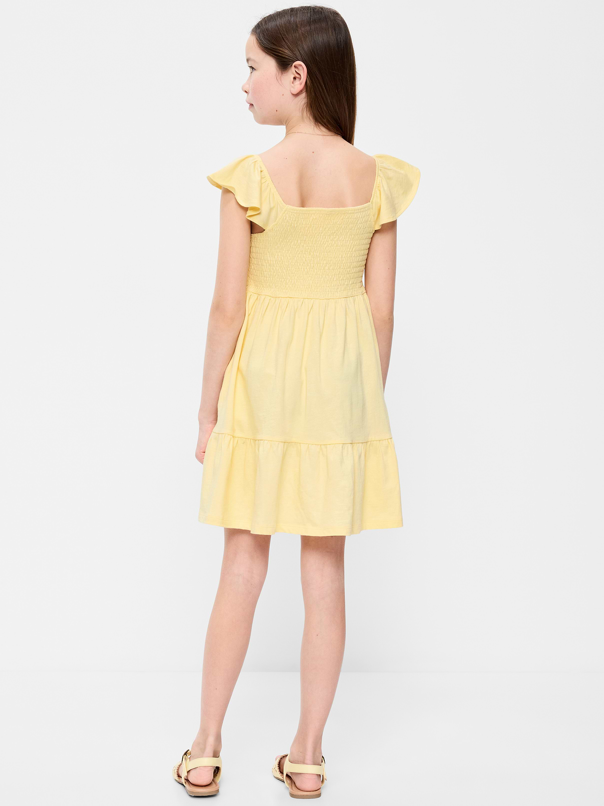 Image number 2 showing, Fit and Flare Smocked Dress for Girls
