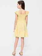 Image number 2 showing, Fit and Flare Smocked Dress for Girls