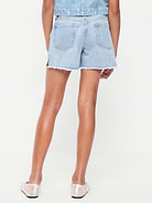 Image number 2 showing, High-Waisted Ripped Frayed-Hem Jean Shorts for Girls