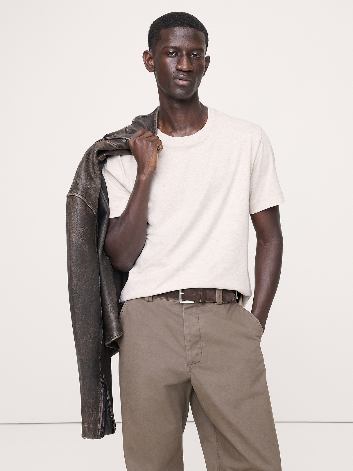 Authentic Supima® Midweight T-Shirt | Banana Republic