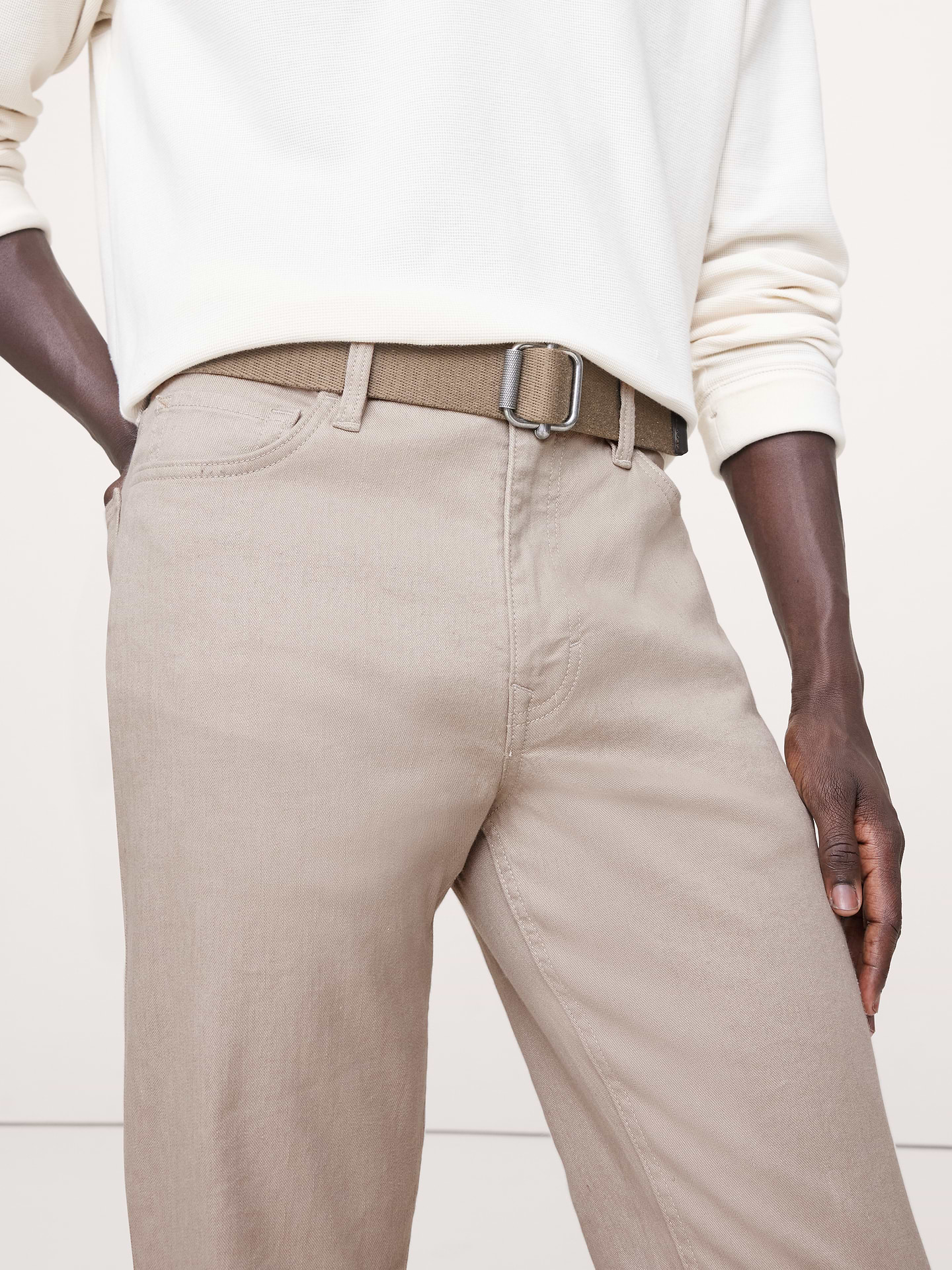 Image number 3 showing, Slim Linen-Cotton Traveler Pant