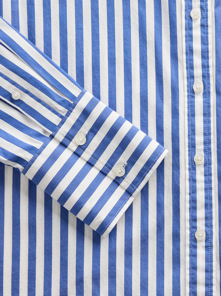L'image numéro 4 présente Chemise ample en popeline de coton biologique