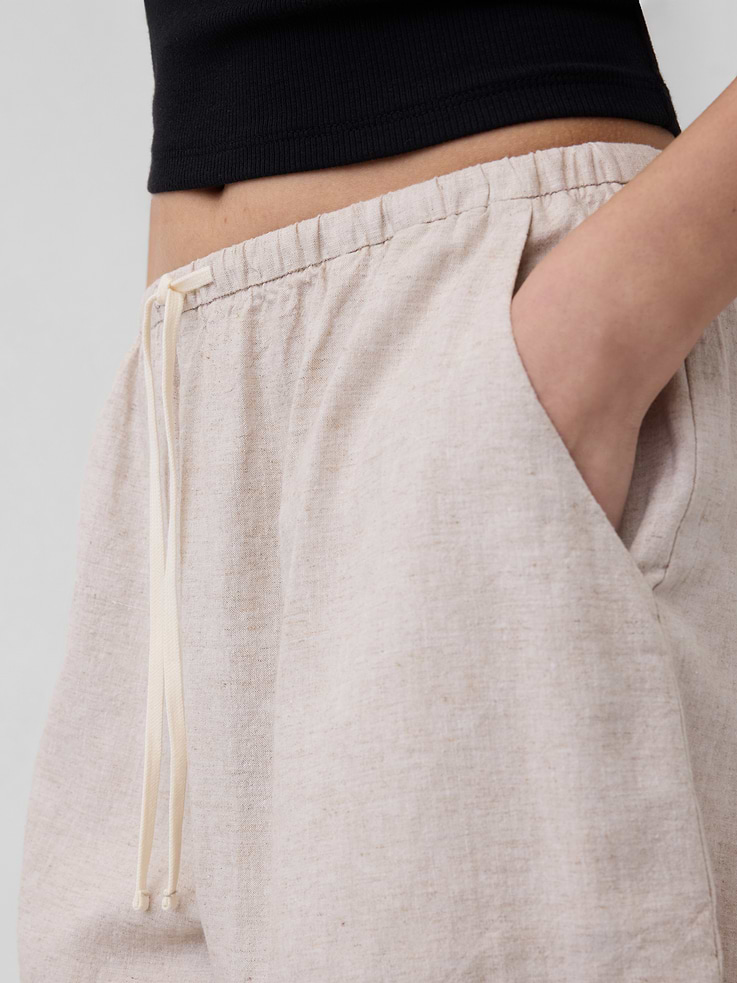 Image number 7 showing, 6" Linen-Blend Easy Shorts