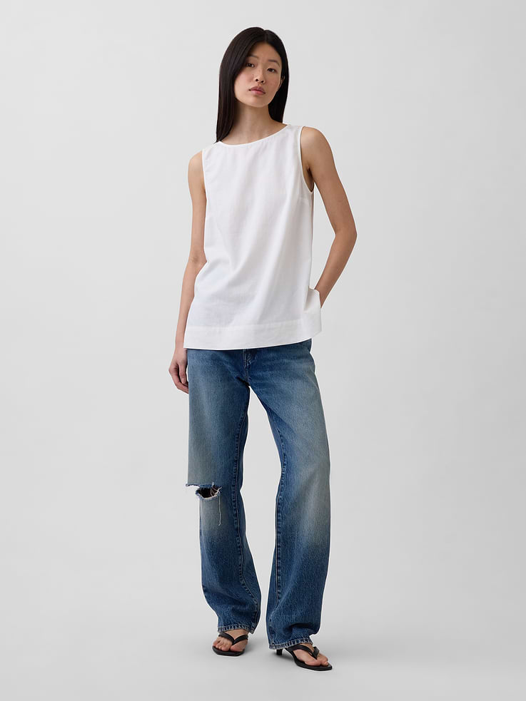 Image 2 de 6, Camisole en mélange de lin