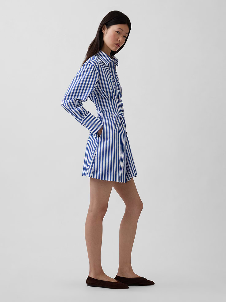 Image number 3 showing, Pleated Mini Shirtdress