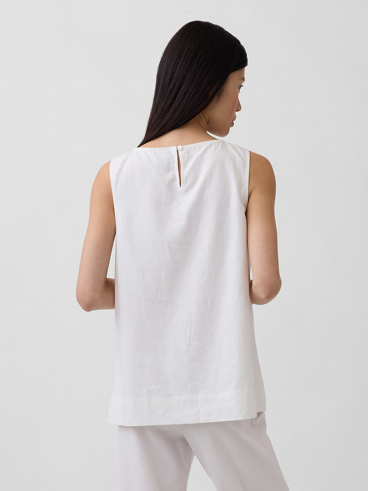 Image 3 de 6, Camisole en mélange de lin