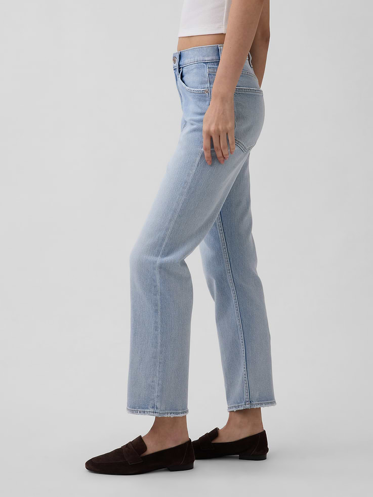 Image number 3 showing, High Rise ’90s Slim Straight Crop Jeans