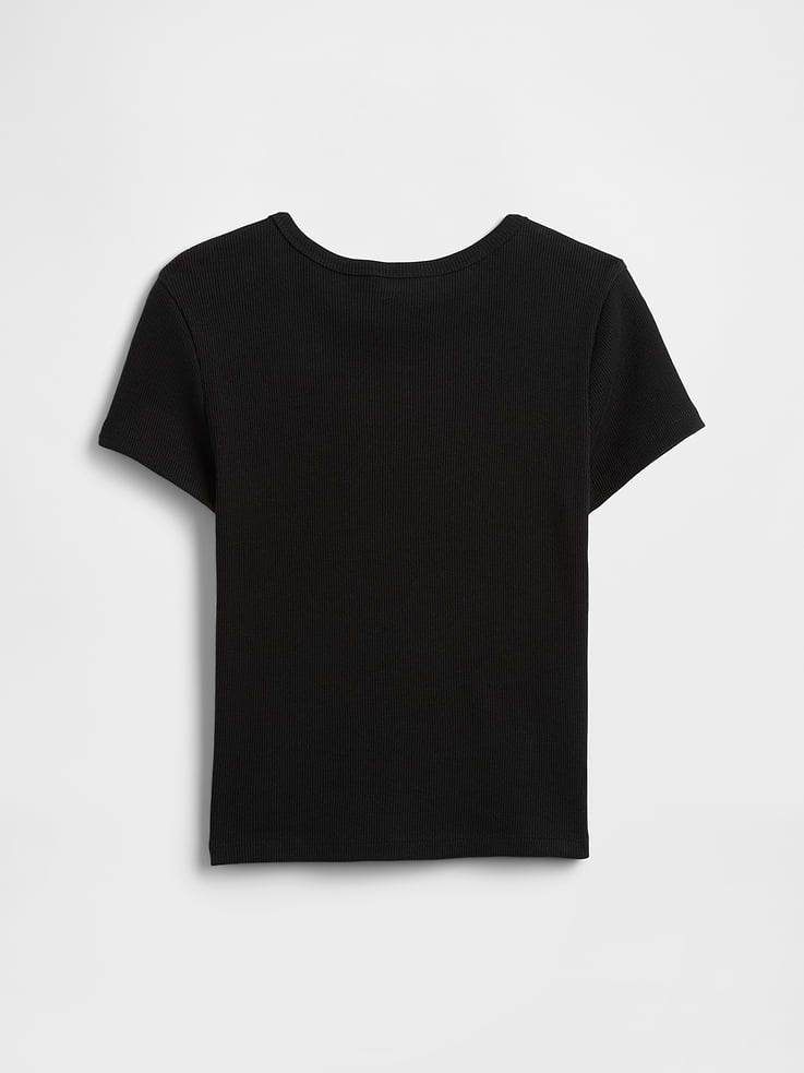 Image number 2 showing, Kids Ribbed Crewneck T-Shirt