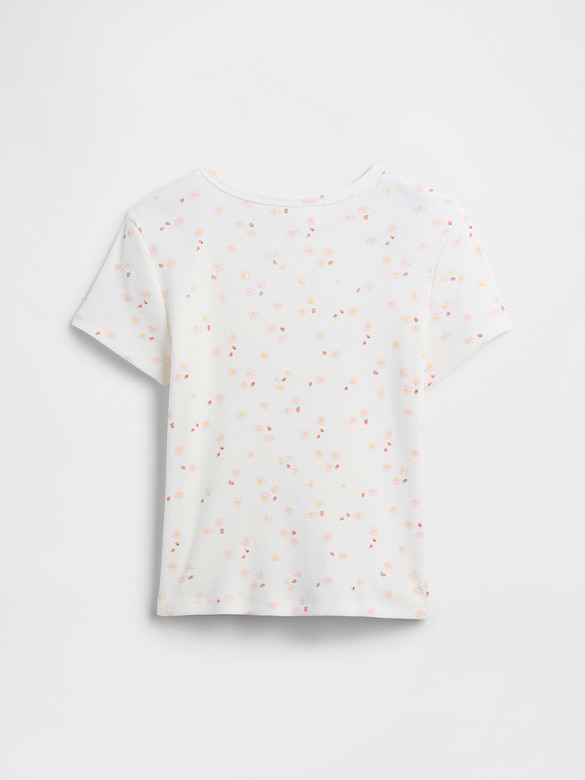 Kids Ribbed Crewneck T-Shirt