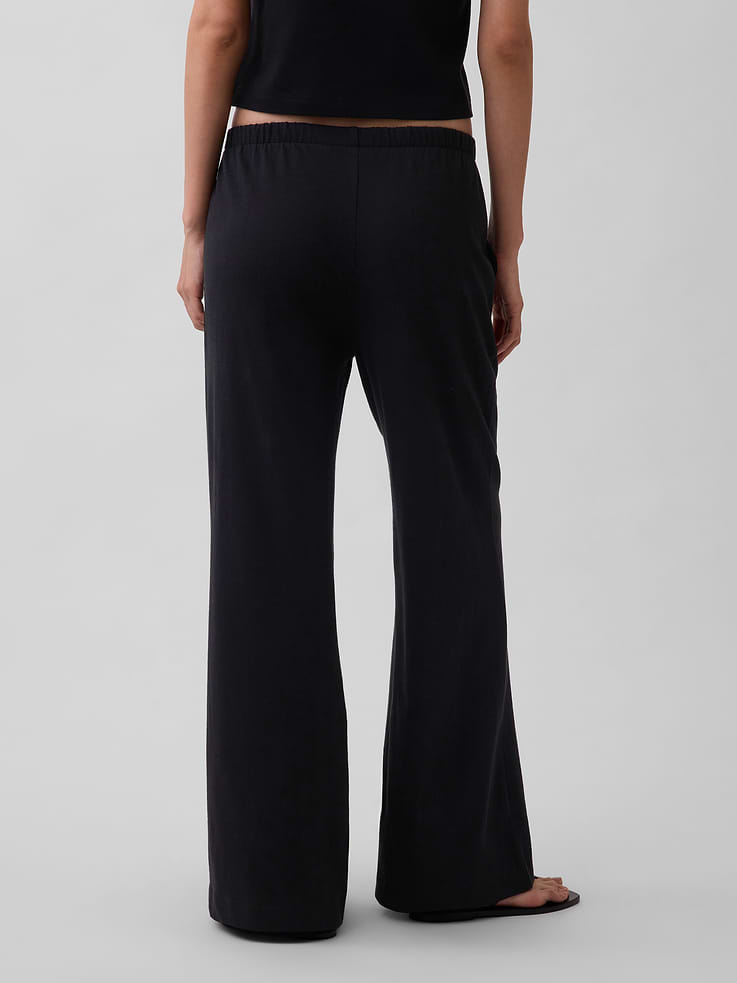 Image number 4 showing, Knit Wide-Leg Pants