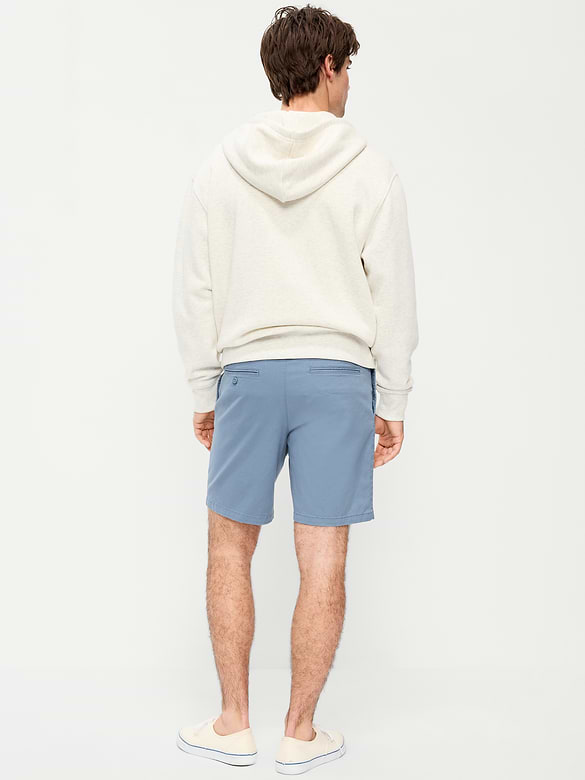 Slim Built-In Flex Rotation Chino Shorts -- 8-inch inseam