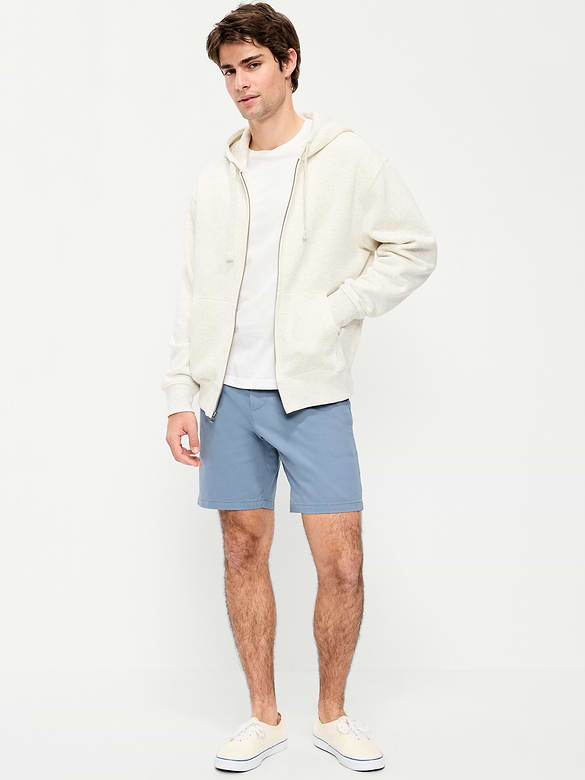 Slim Built-In Flex Rotation Chino Shorts -- 8-inch inseam
