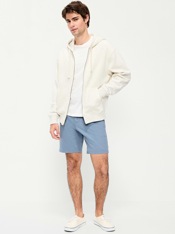 Image number 1 showing, Slim Built-In Flex Rotation Chino Shorts -- 8-inch inseam