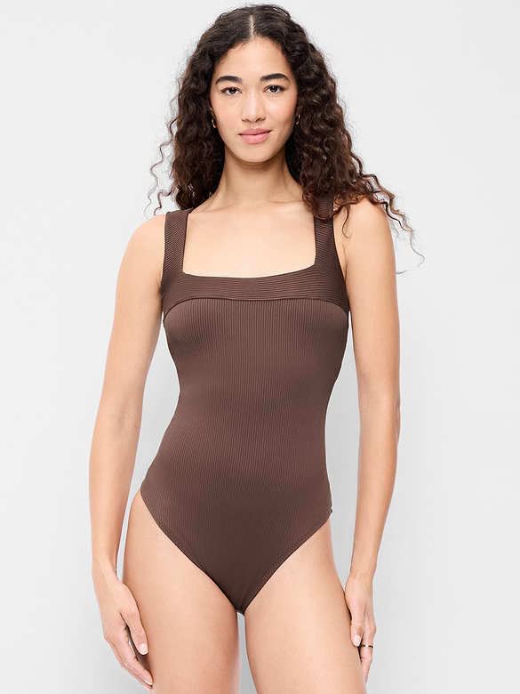 Ribbed One-Piece Swimsuit
