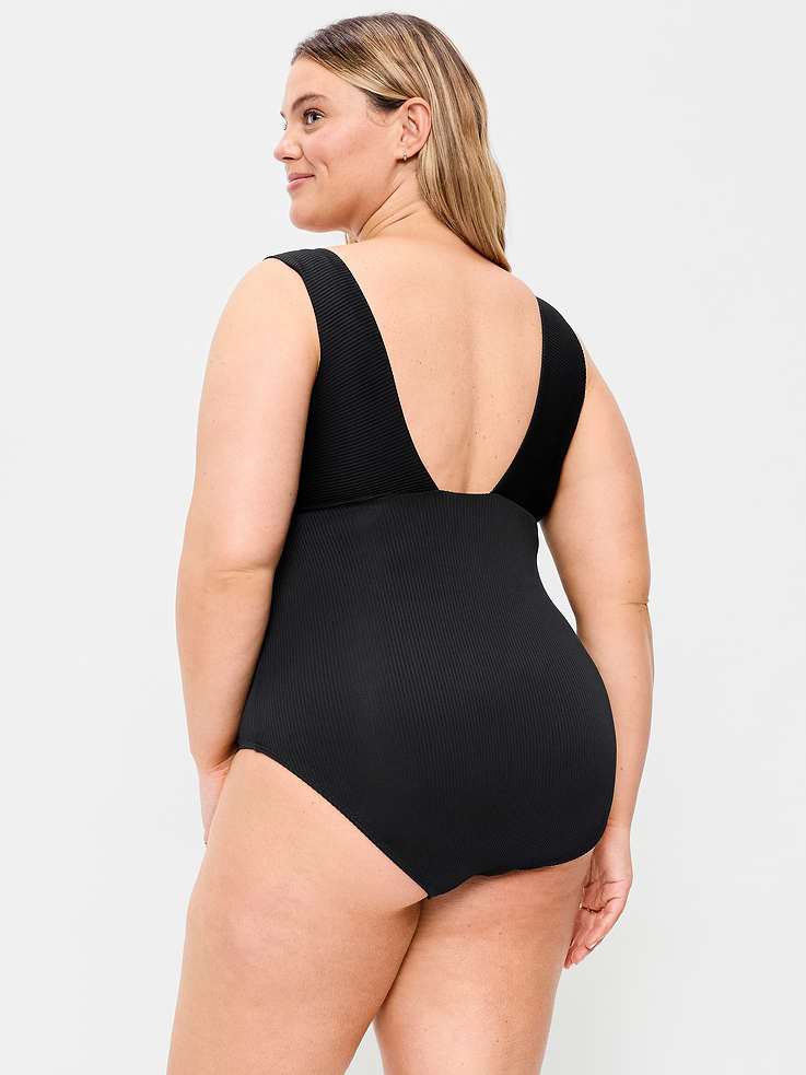Image number 8 showing, Ribbed One-Piece Swimsuit