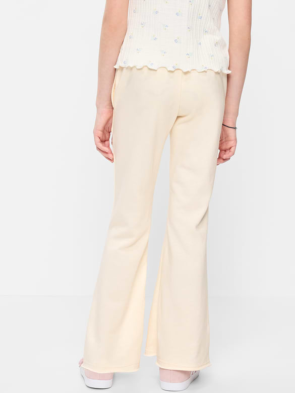 Slim French-Terry Flare-Leg Sweatpants for Girls