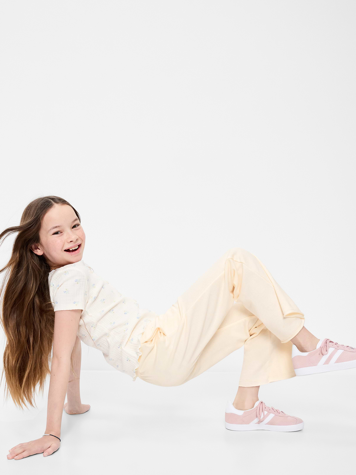 Image number 3 showing, Slim French-Terry Flare-Leg Sweatpants for Girls