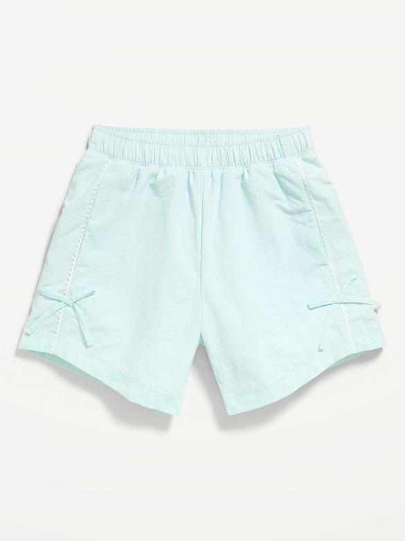 Short parachute à boucle à taille haute pour fille