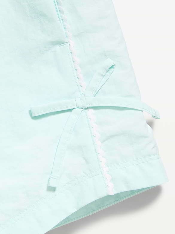 Short parachute à boucle à taille haute pour fille