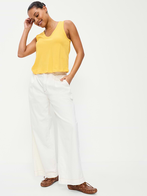 Camisole décontractée à encolure dégagée