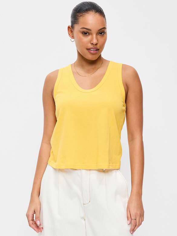 Camisole décontractée à encolure dégagée