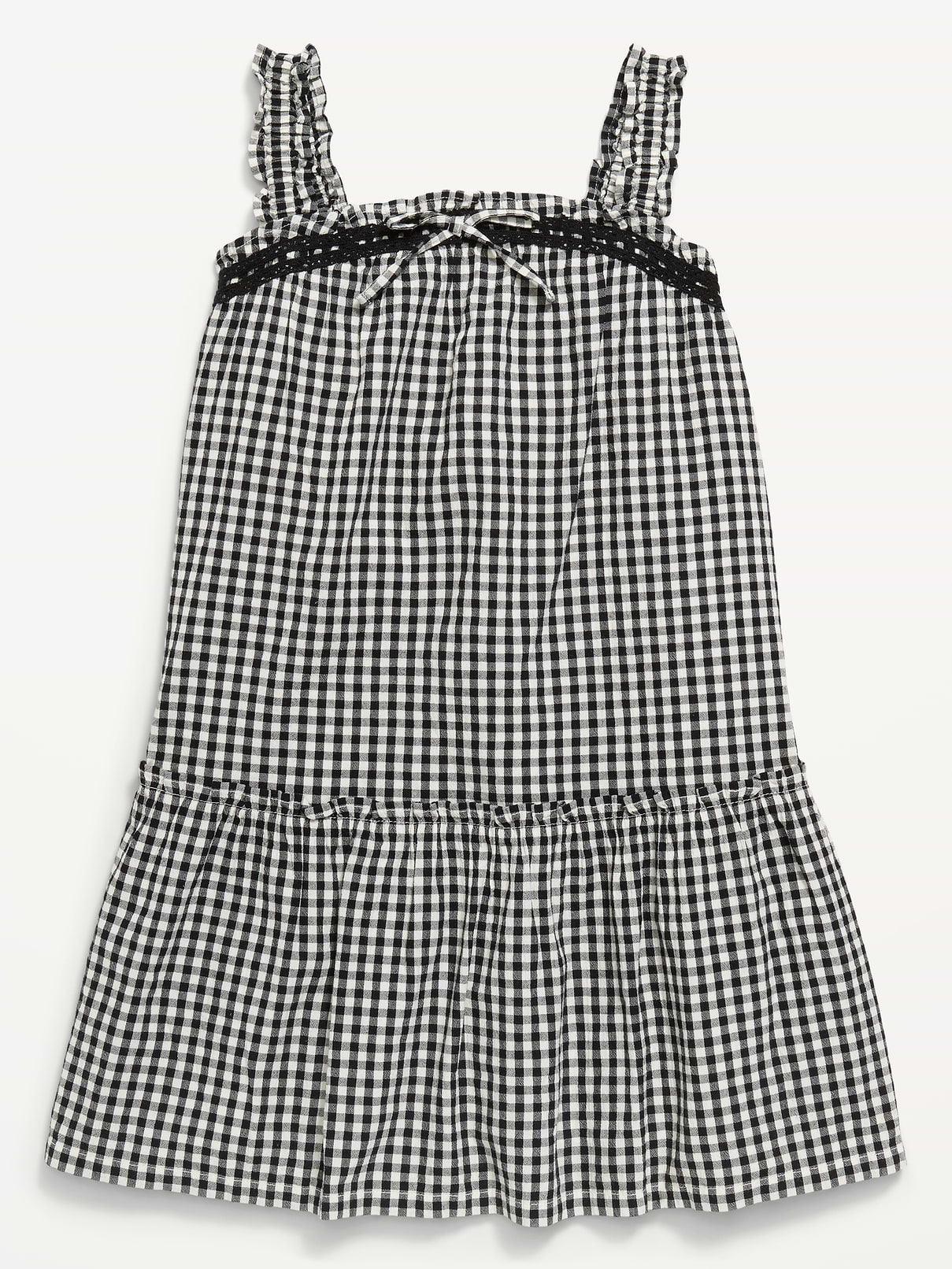 Image number 3 showing, Printed Sleeveless Ruffled Swing Dress for Girls