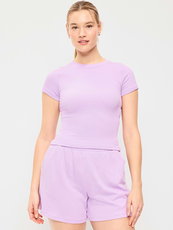 Exhale Seamless Fitted Rib T-Shirt