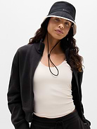 Image 1 of 2, FOR: Warm-weather travels, resort vacations, and to and from the beach, FEEL: Soft cotton blend for breathability and weather protection, FAVE: Reversible design for two looks in one, Ribbing provides extra comfort, Product #845238