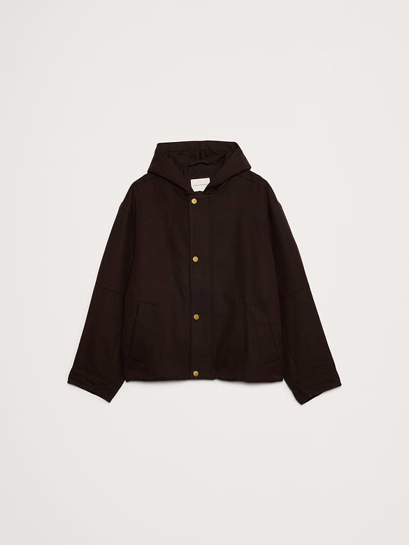 Hemp-Cotton Canvas Insulated Bomber Jacket