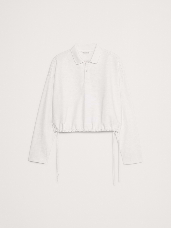 Heavy Cotton Slub Cropped Polo