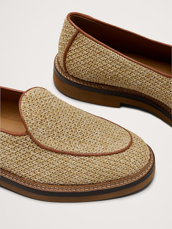 Lex Raffia Loafer by Jacques Soloviere