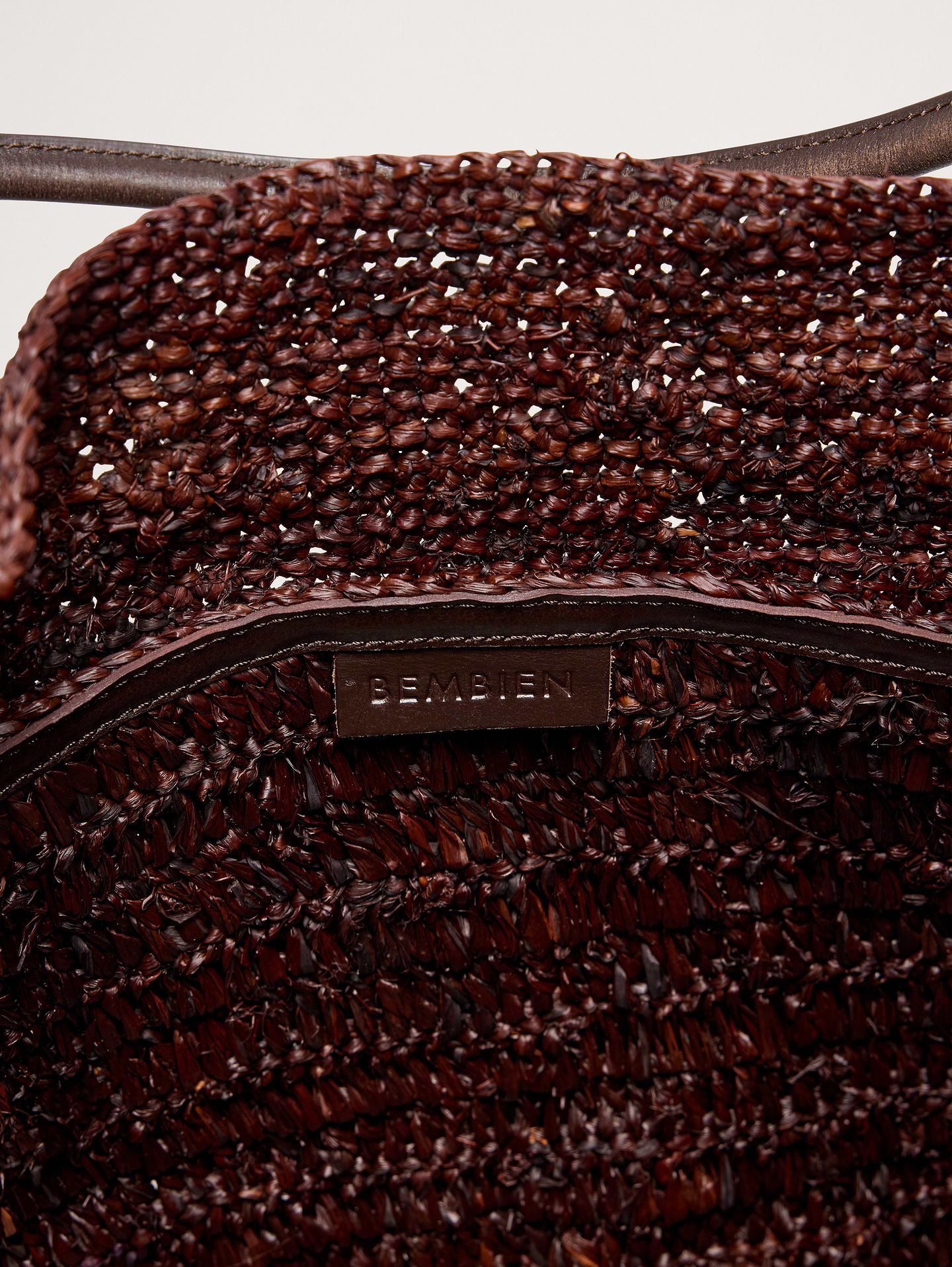 Image 6 of 6, Amaya Raffia Bag by Bembien