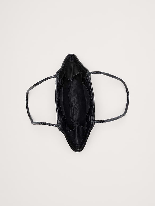 Venera Woven Leather Bag by Bembien