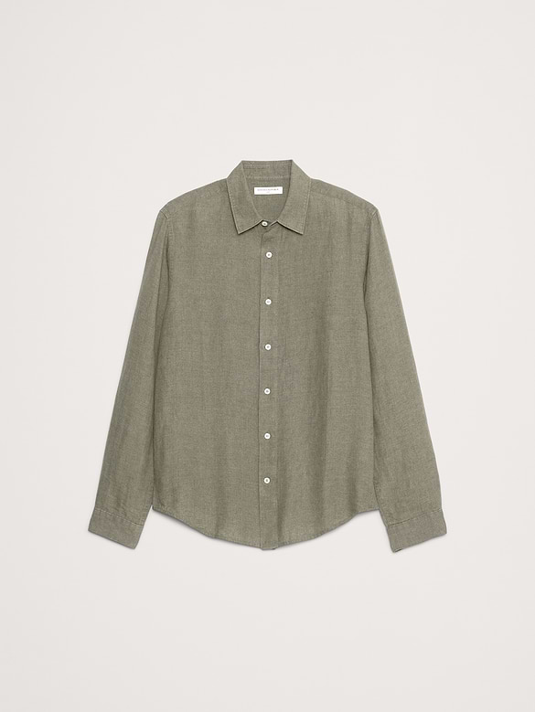 Chemise ajustée en lin