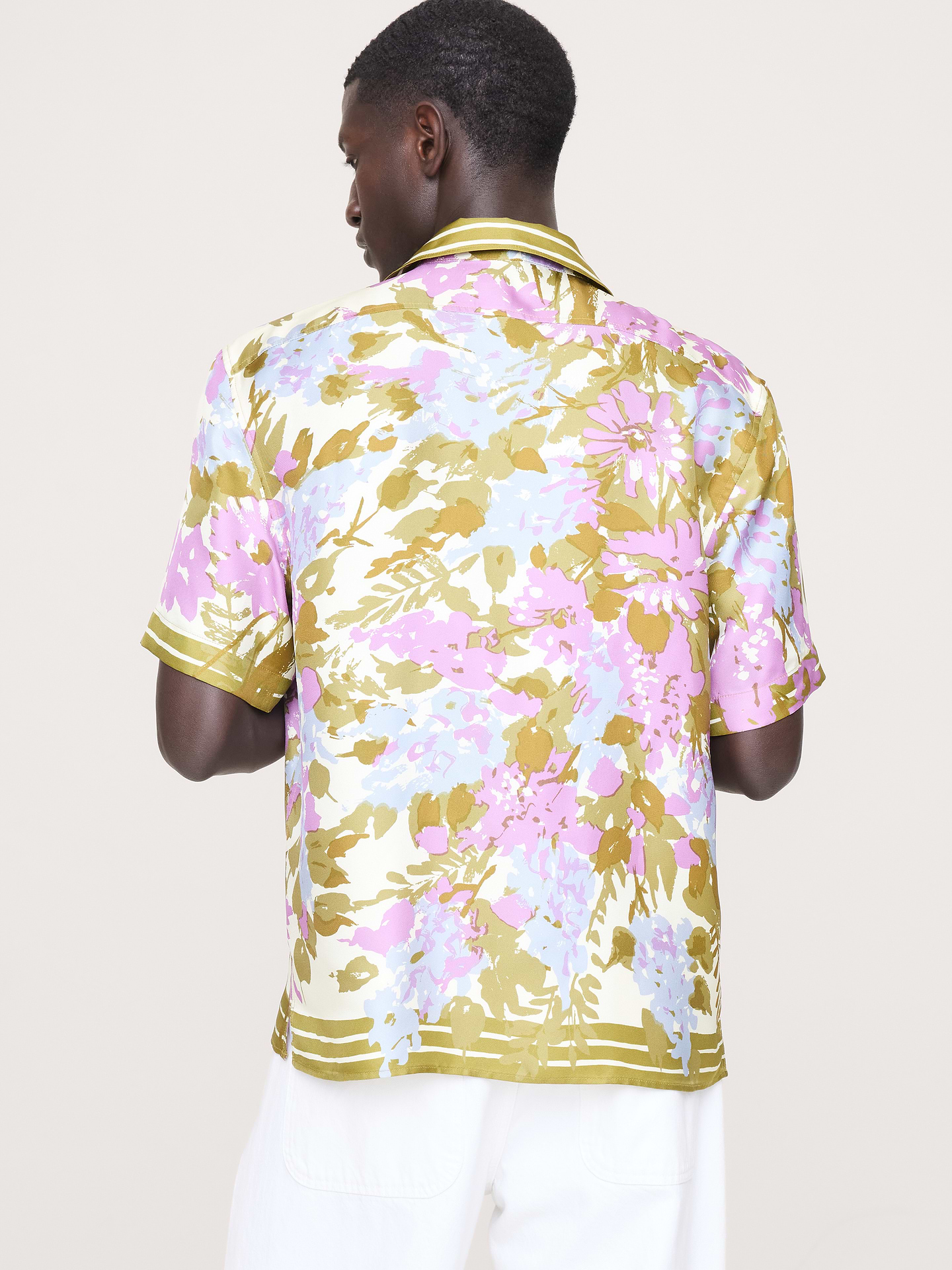 Image number 5 showing, Standard-Fit Silk Resort Shirt