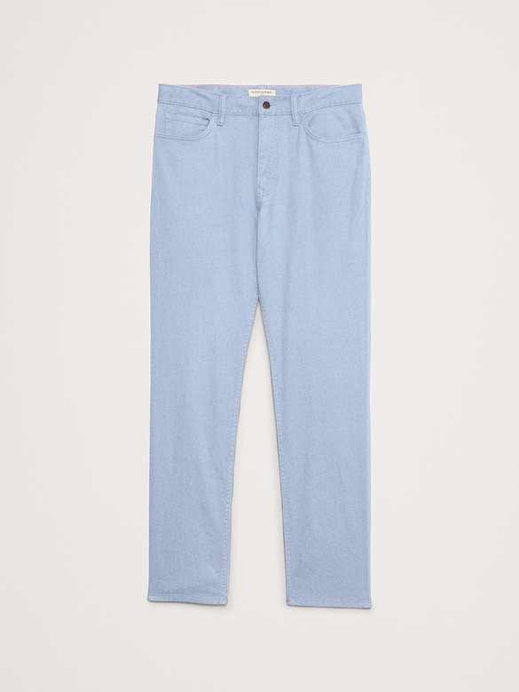 Pantalon Voyageur étroit en lin et coton