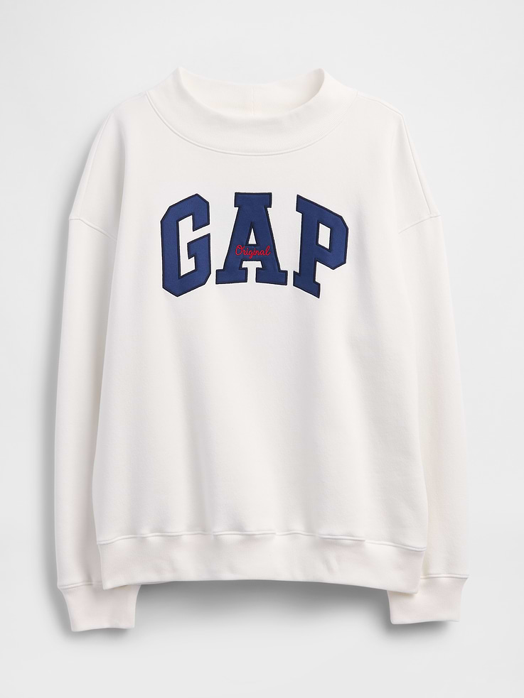 Image number 5 showing, Oversized Gap Logo Mockneck Tunic Sweatshirt