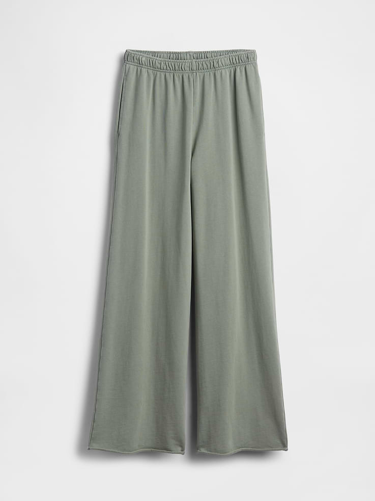 Image number 6 showing, VintageSoft Terry Wide-Leg Sweatpants