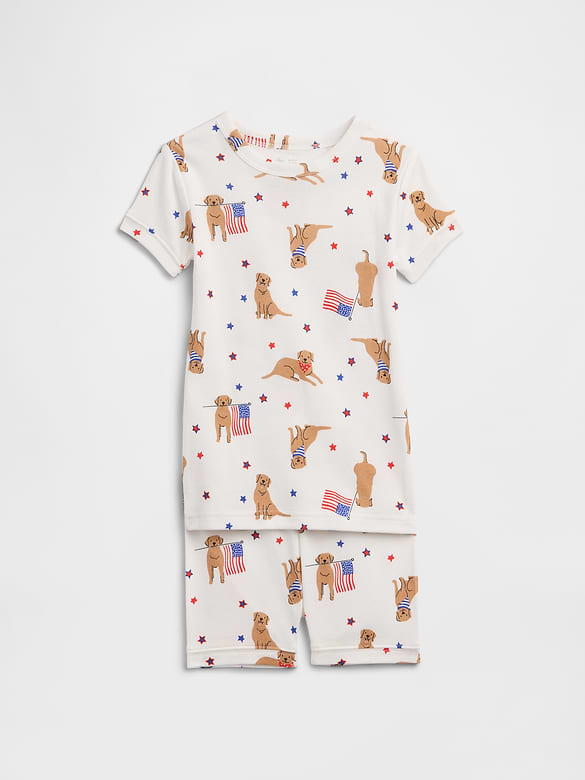Kids & babyGap Americana Dog PJ Set