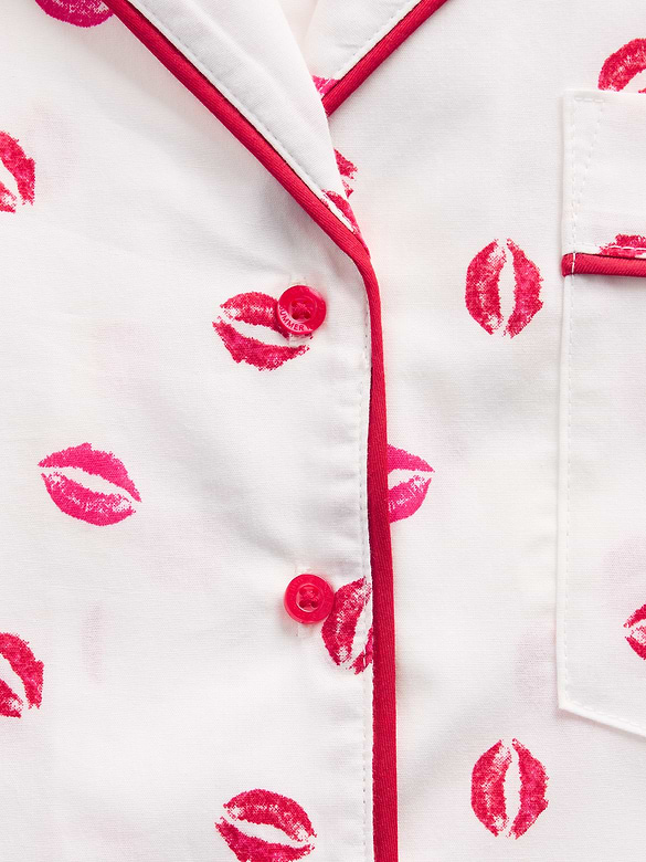 Gap × Summer Fridays Relaxed Poplin Kiss PJ Shirt