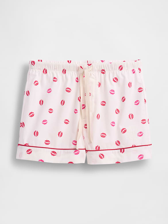Gap × Summer Fridays Poplin Kiss PJ Boxer Shorts