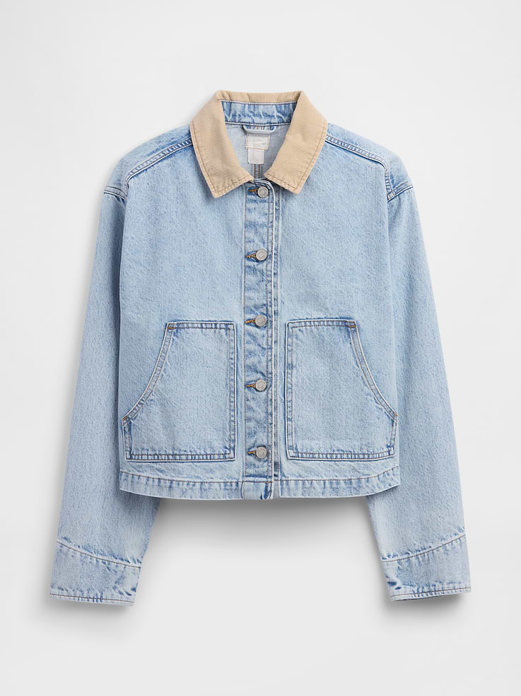 Image number 5 showing, Relaxed Denim Utility Jacket